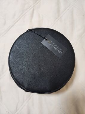 Black Round Travel Jewelry Case
